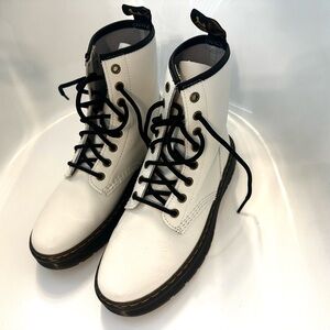 Dr. Martens Gray Lace-Up Boots